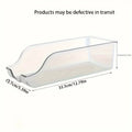 Household Refrigerator Storage Box, Kitchen Refrigerator Large Capacity Stacked Storage Rack, Organizing Water, Snacks, and Cans Oasis Select claer-1pc