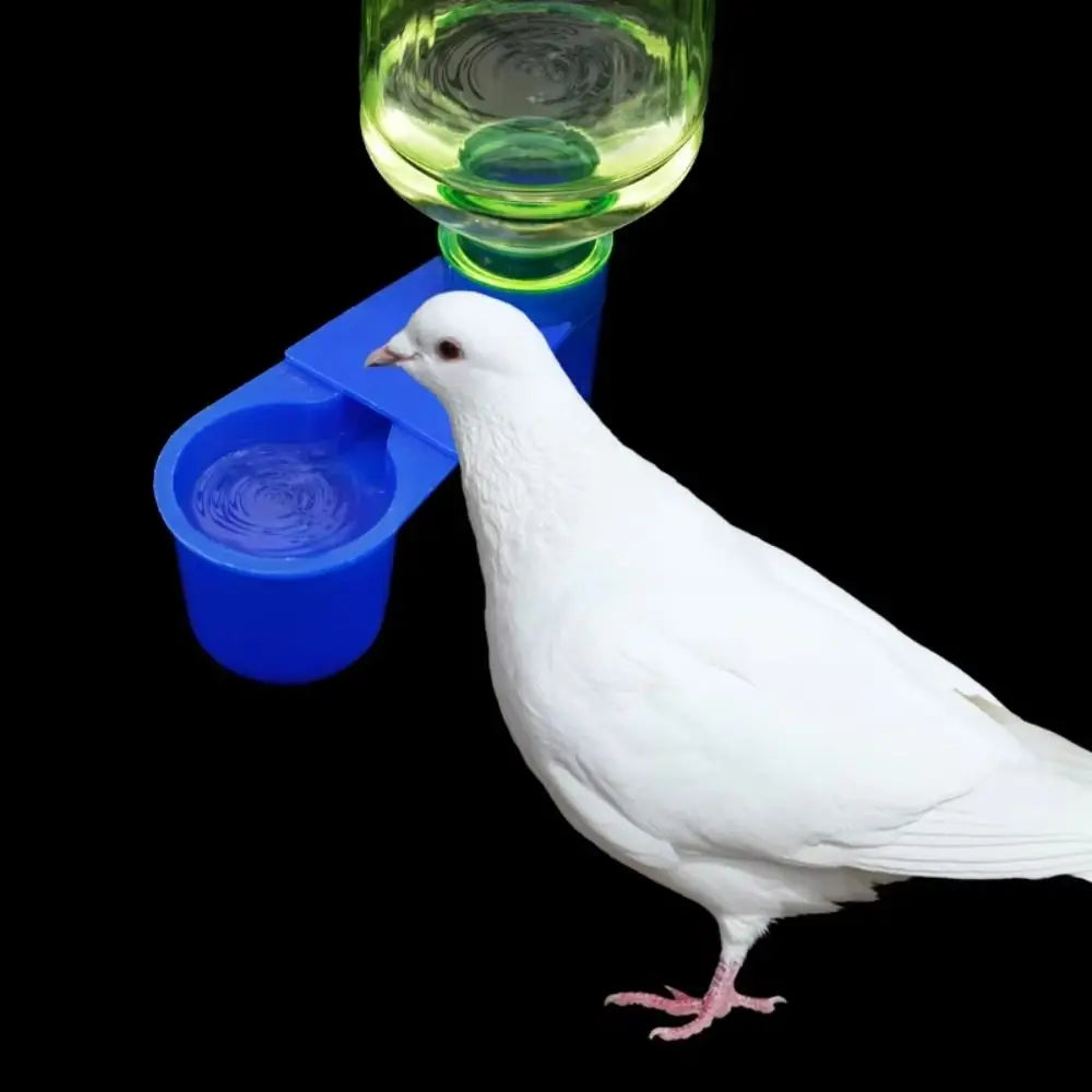 Large Capacity Pet Bird Waterer Plastic Thickened Automatic Drinker Double-mouth Bottle Interface Parrot Cage Waterer Oasis Select