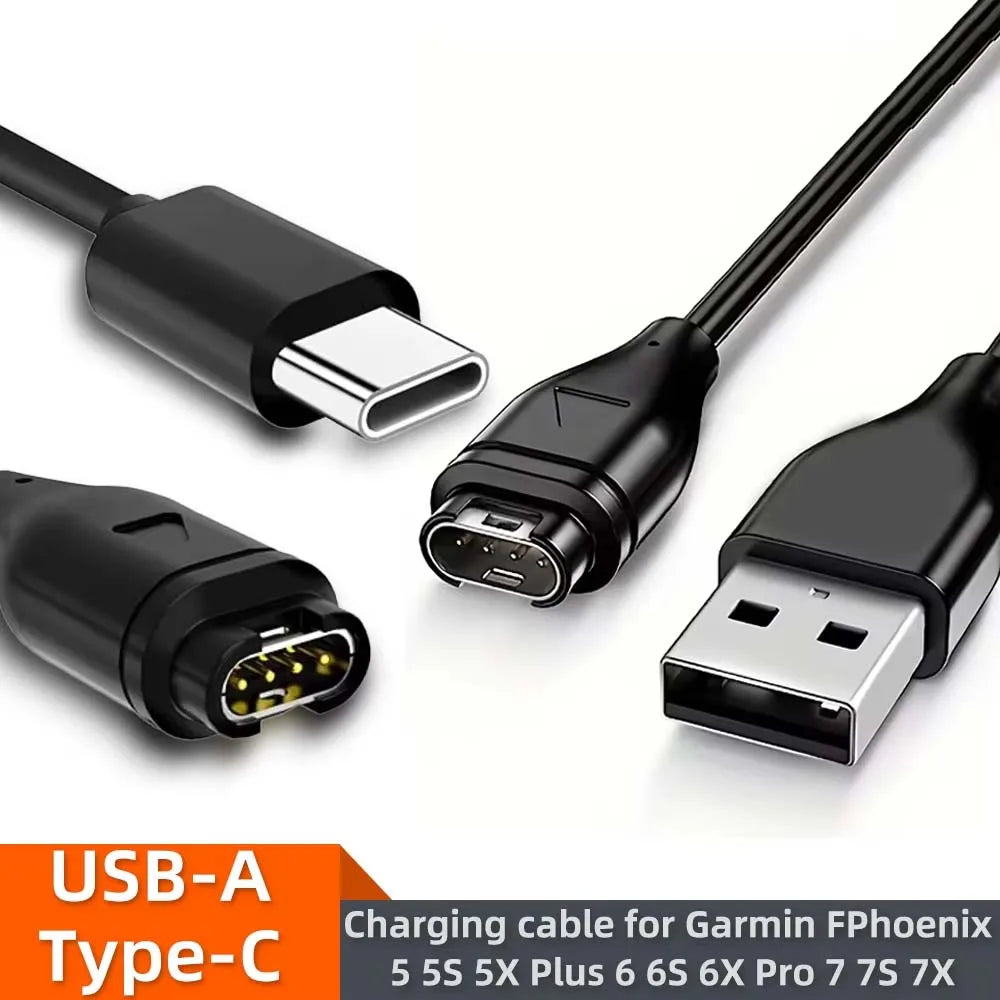 USB-C Charging Cable for Garmin Fenix 8/7, Forerunner & Venu USB-C Watch Charger Oasis Select