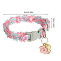 Pet Collar With Bell Colorful Dog Puppy Kitten Collar Adjustable Safety Bell Ring Necklace Cat Collar Anti-lost Pet supplies Oasis Select C