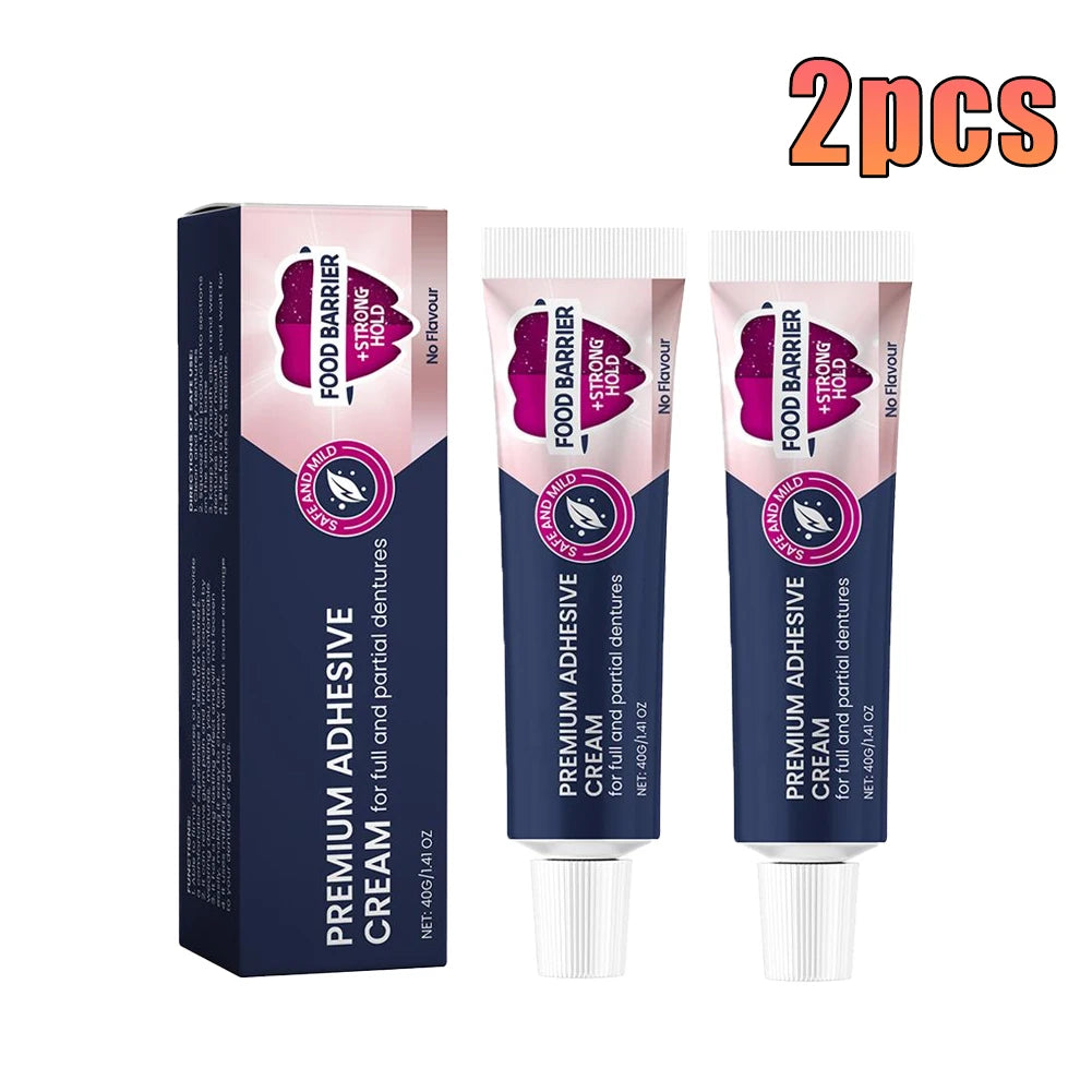 Strong Hold Denture Adhesive Cream – All-Day Secure Fit 40g Denture Adhesive Cream Oasis Select 2pcs