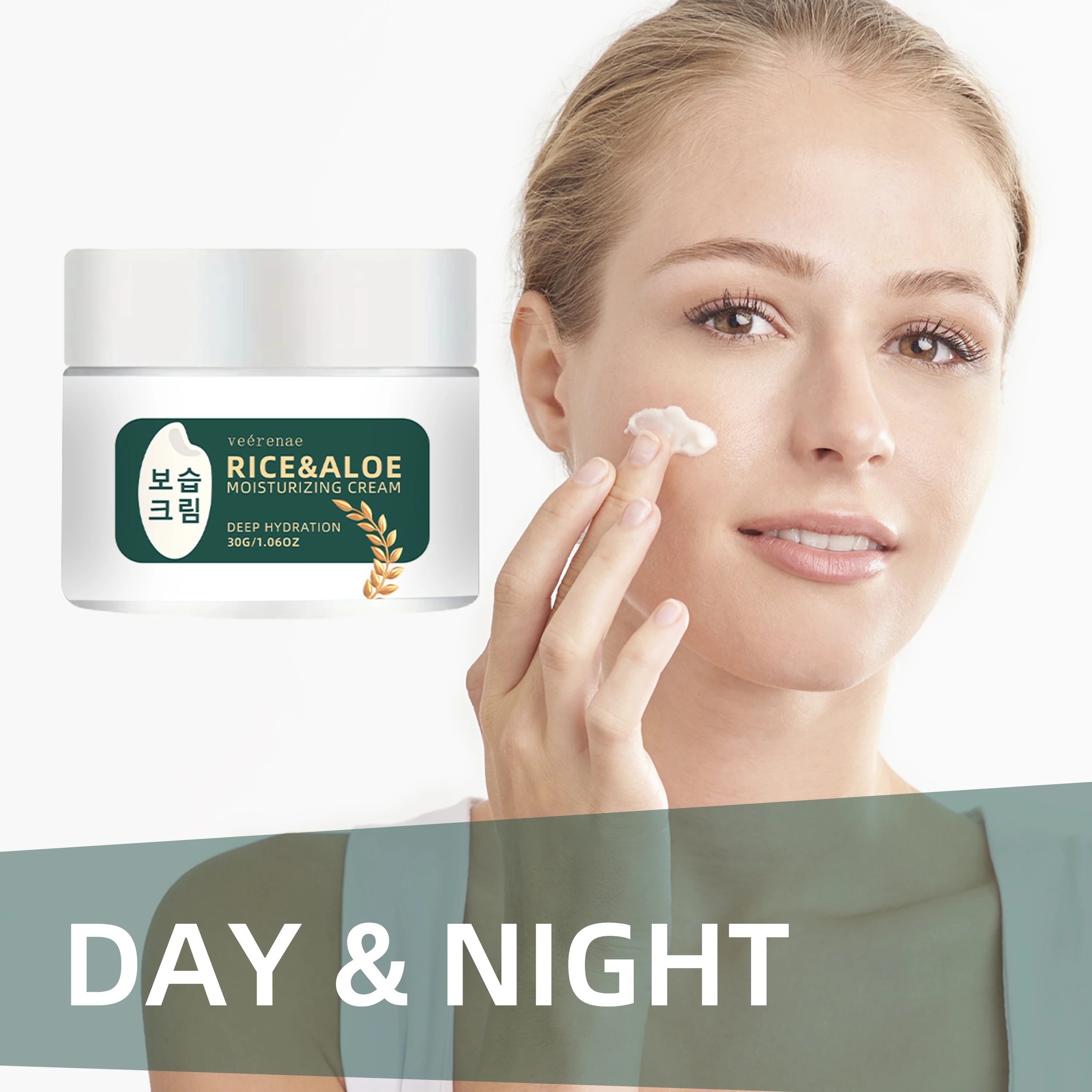 veérenae Rice & Aloe Face Moisturizer – Non-Greasy, All Skin
