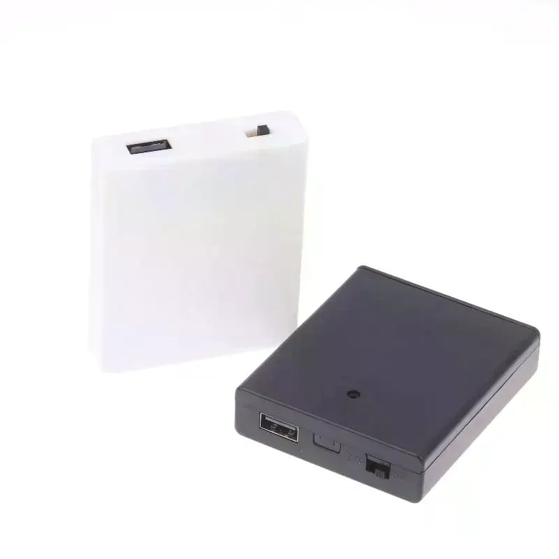 1Pcs USB Power Supply Battery Box Portable Mini 4AA Battery Holder Storage Box Case For LED Strip Light Accessories Oasis Select