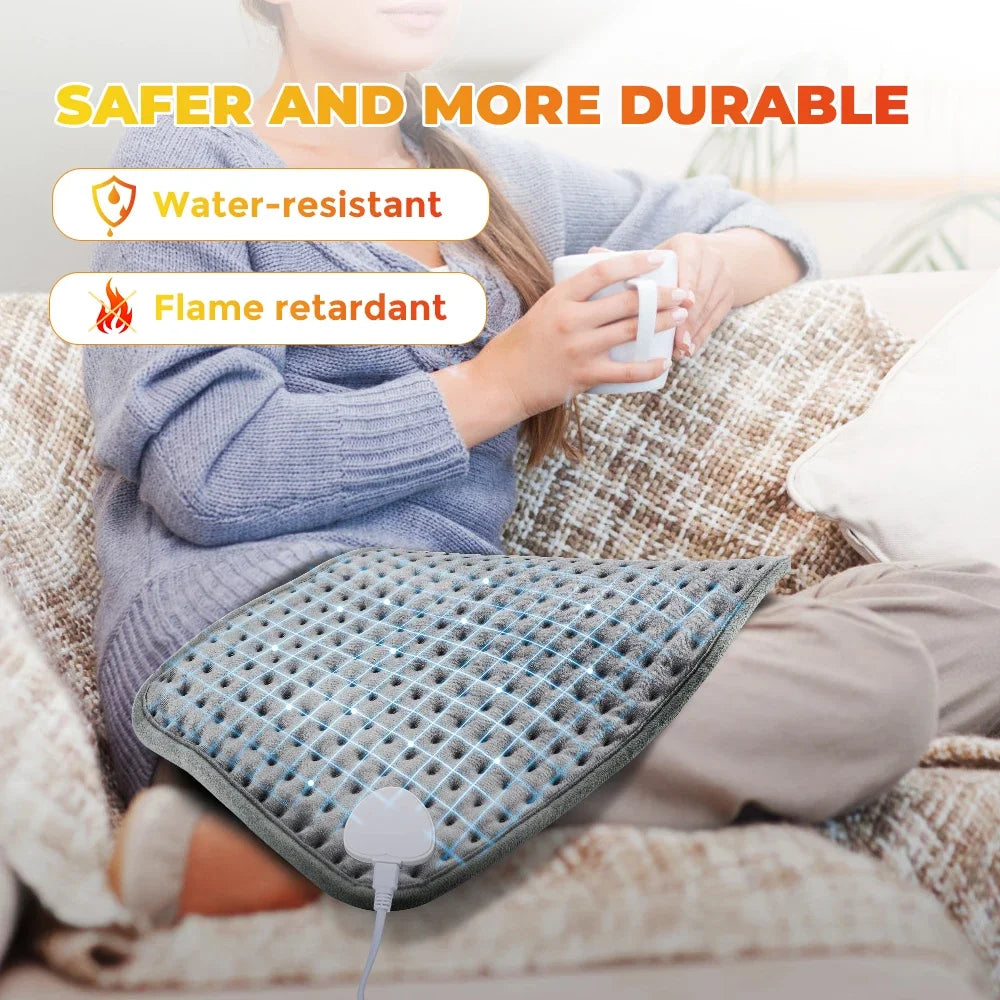 AFDEAL Electric Heated Blanket Pad – 9 Heat Settings & Timer
