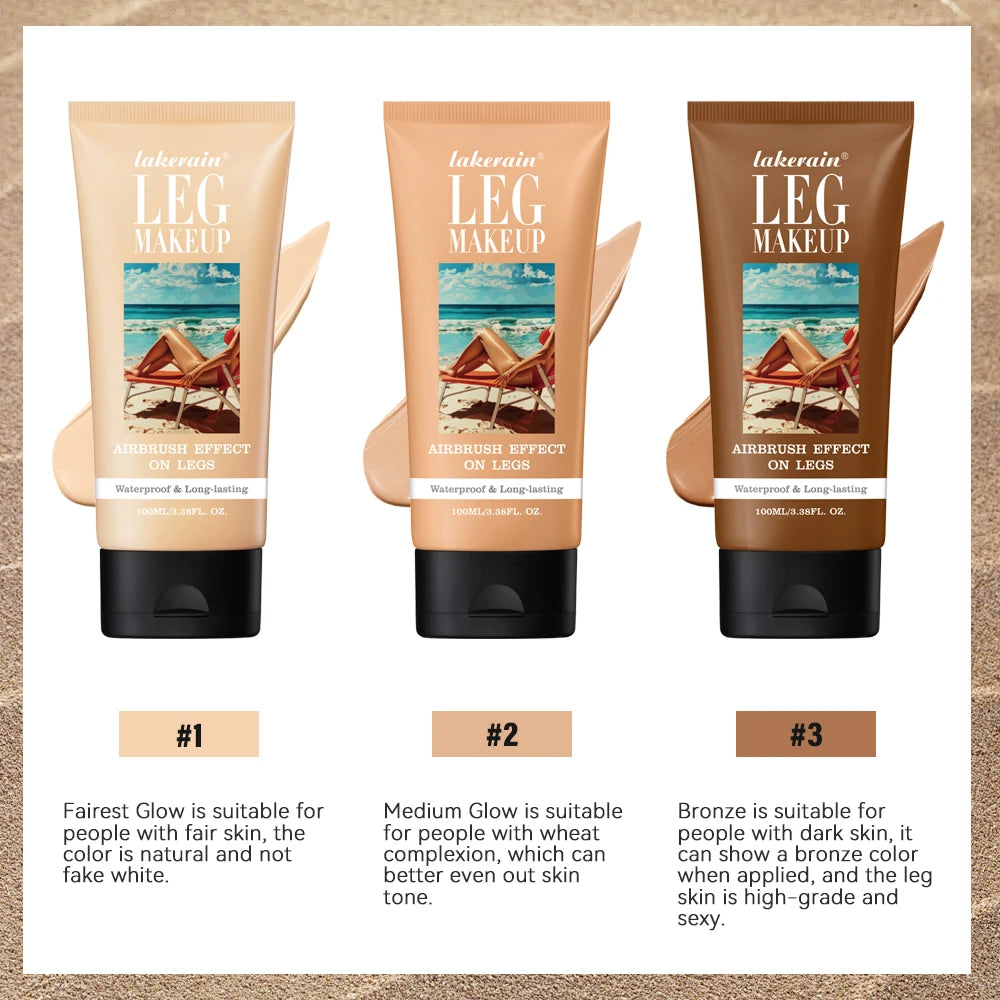 Leg Makeup Medium Easy Application Flawless Looking Legs Water Resistant Transfer Proof Lotion Leg Foundation Body Make Up Oasis Select