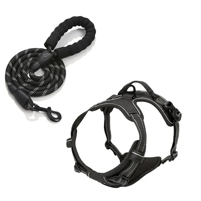 Reflective Shoulder Straps, Large and Medium-sized Dog Chest Straps, Vest Dog Leash Pet Supplies Oasis Select Black suit XL code