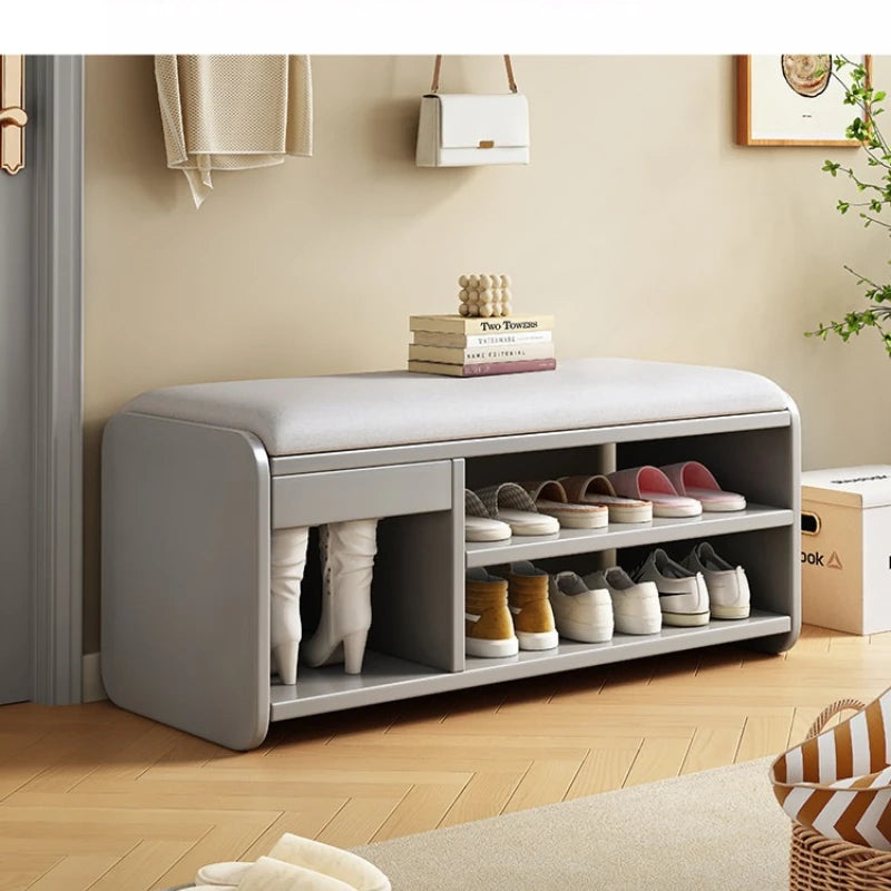 The shoe cabinet changing stool at home, the shoe rack, and the seat stool are integrated into the door. Long strip shoe stool Oasis Select
