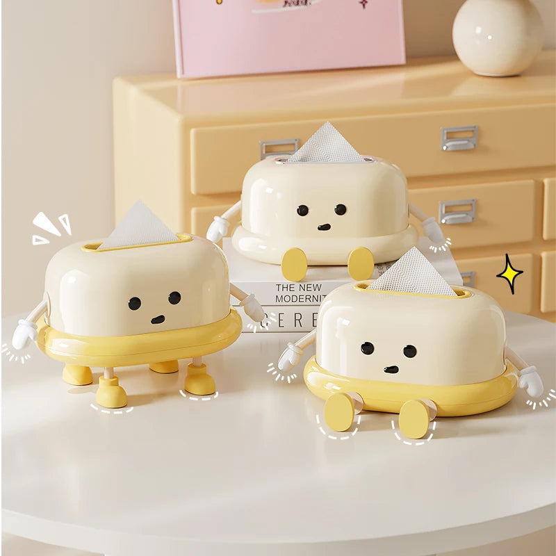 Creative Napkin Dispenser Tissue Case With Spring Structure Fashionable Napkin Dispenser Bathroom Paper Towel Stand Elegant Oasis Select