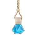 Car Perfume Bottle Perfume Pendant Household Storage Bottle Air Freshener with Flower for Essential Oils Auto Ornament Oasis Select Blue