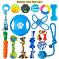 15PCS Dog Toys for Aggressive Chewers,Durable Rope Tug-of-War Chew Sticks &Unbreakable Rubber Balls for Small Medium Large Breed Oasis Select Random Color Style