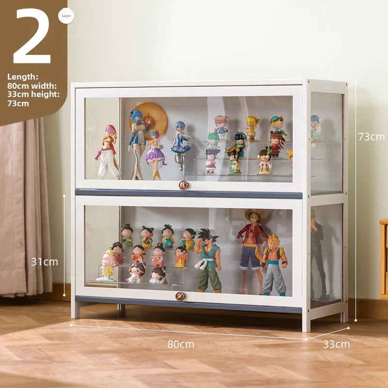 Showcase Figure Lego Showcase Up to building block Storage box Household toy model Storage rack Display shelf Oasis Select Ermen 80