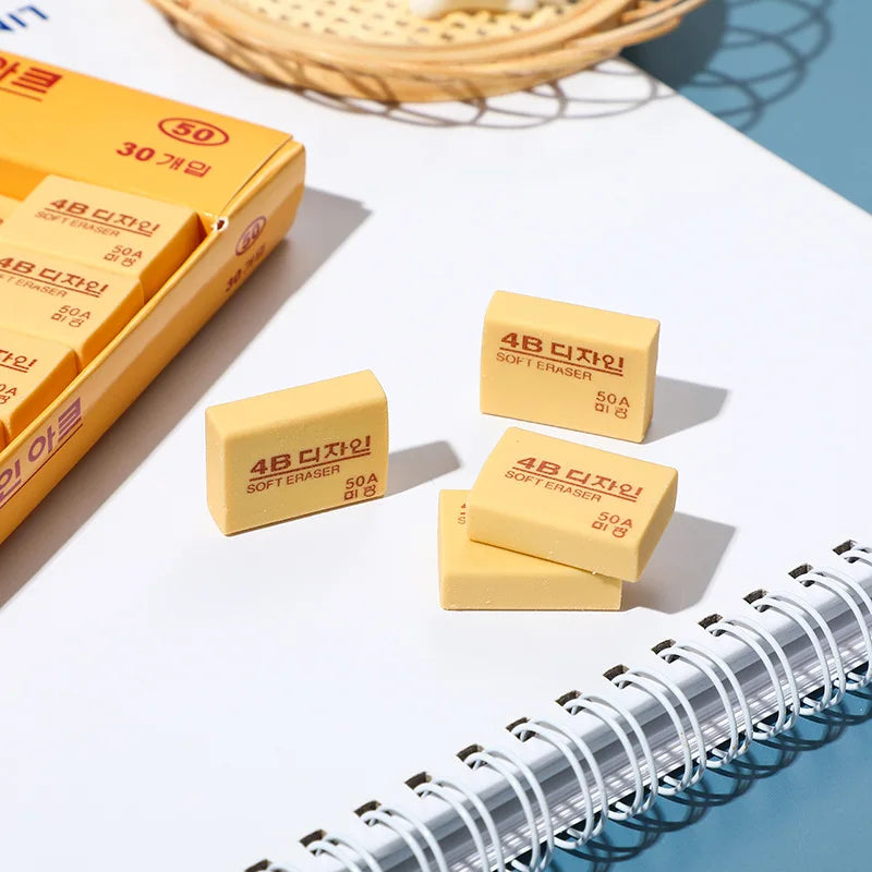 1-10PCS 4B Pencils Eraser Student Office School Stationery Writing Art Drawing Rubber Wrong Questions Correction Eraser Oasis Select