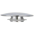 1Pcs Push Button Waste Sink Plug Click Clack Alloy Drain Stopper Silver 66mm Basin PopUp Cap Replacement Part for Bathroom Sink Oasis Select 1