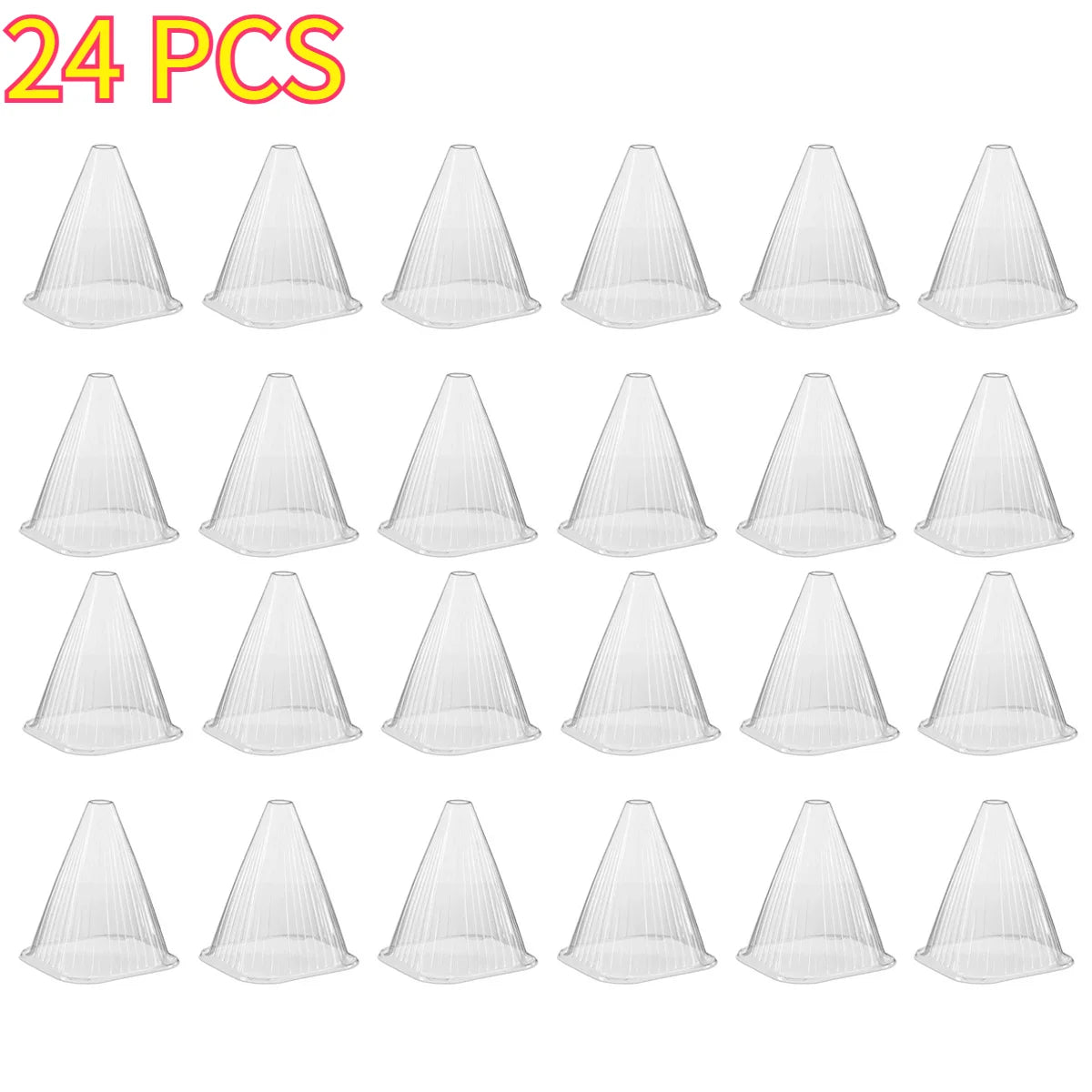 12/24pcs Reusable Plant Cloche Breathable Mini Greenhouse Cover Clear Frost Wind Guard Seedling Protector Garden Plant Shield Oasis Select 24pcs