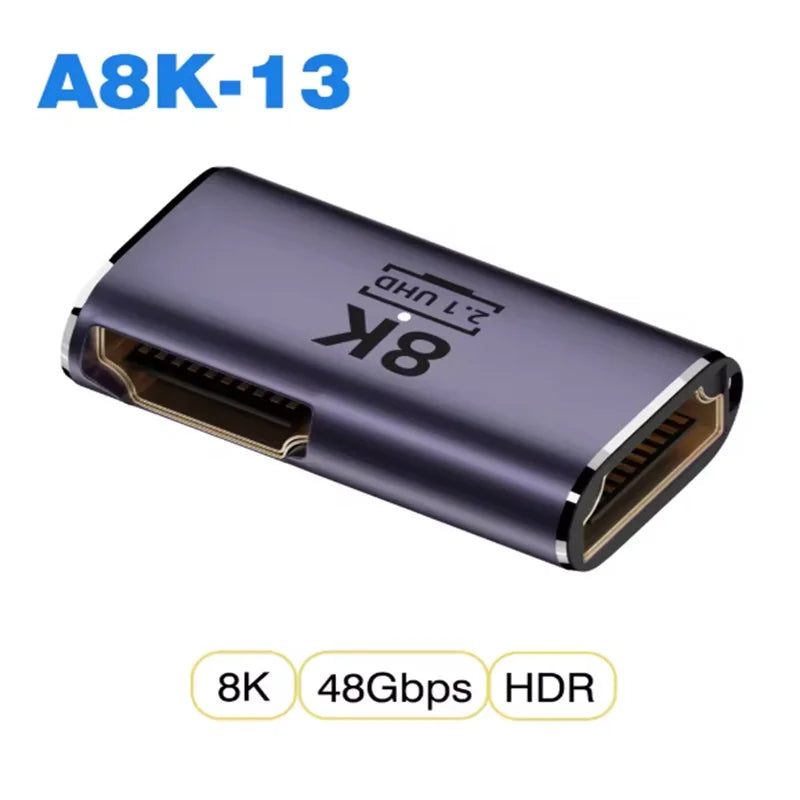 8K HDMI2 1 Cable Adapter Micro Mini Hdmi 2 Converter 48Gpbs 8K60HZ