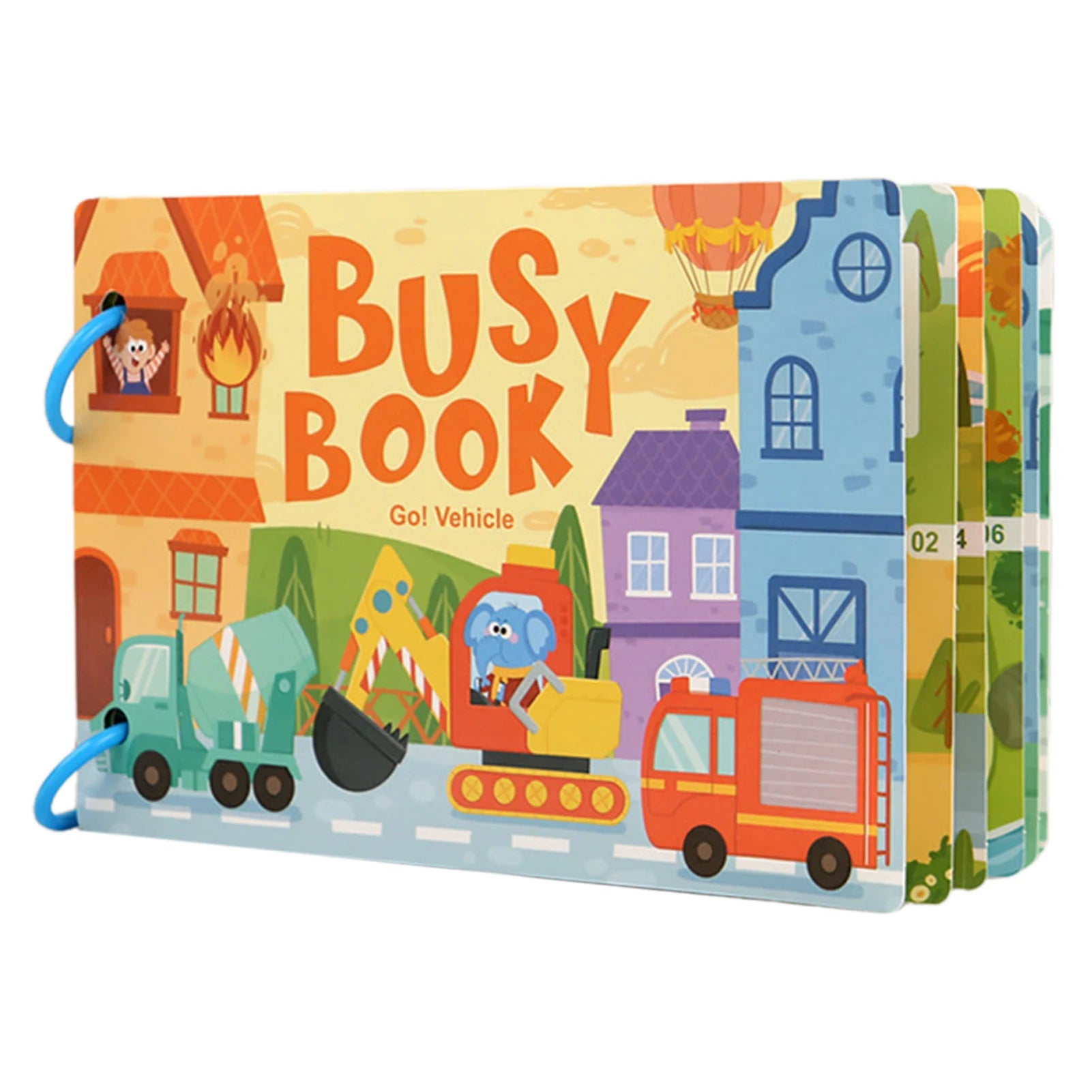 Kids Farm Letter Busy Book – Reusable Montessori Sticker Toy