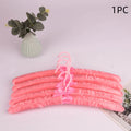 1PC Satin Padded Clothes Hanger Silk Wrapped Coat Rack Wrinkle Non-slip Coat Hanger Dress Clothes Sponge Hanger Oasis Select Pink 1Pc