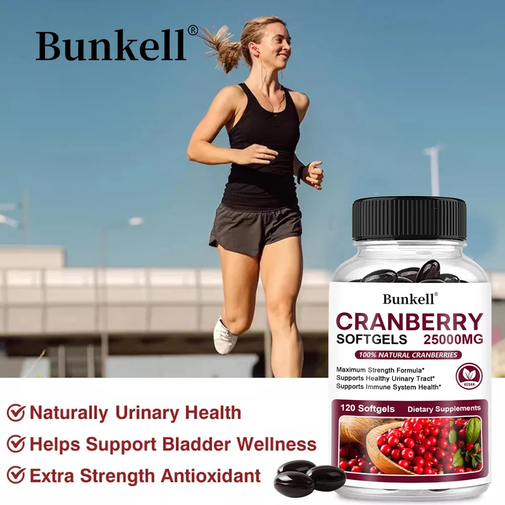Cranberry Capsules 25,000mg + Vitamin C | Urinary Tract Health Herbal Health Supplement Oasis Select
