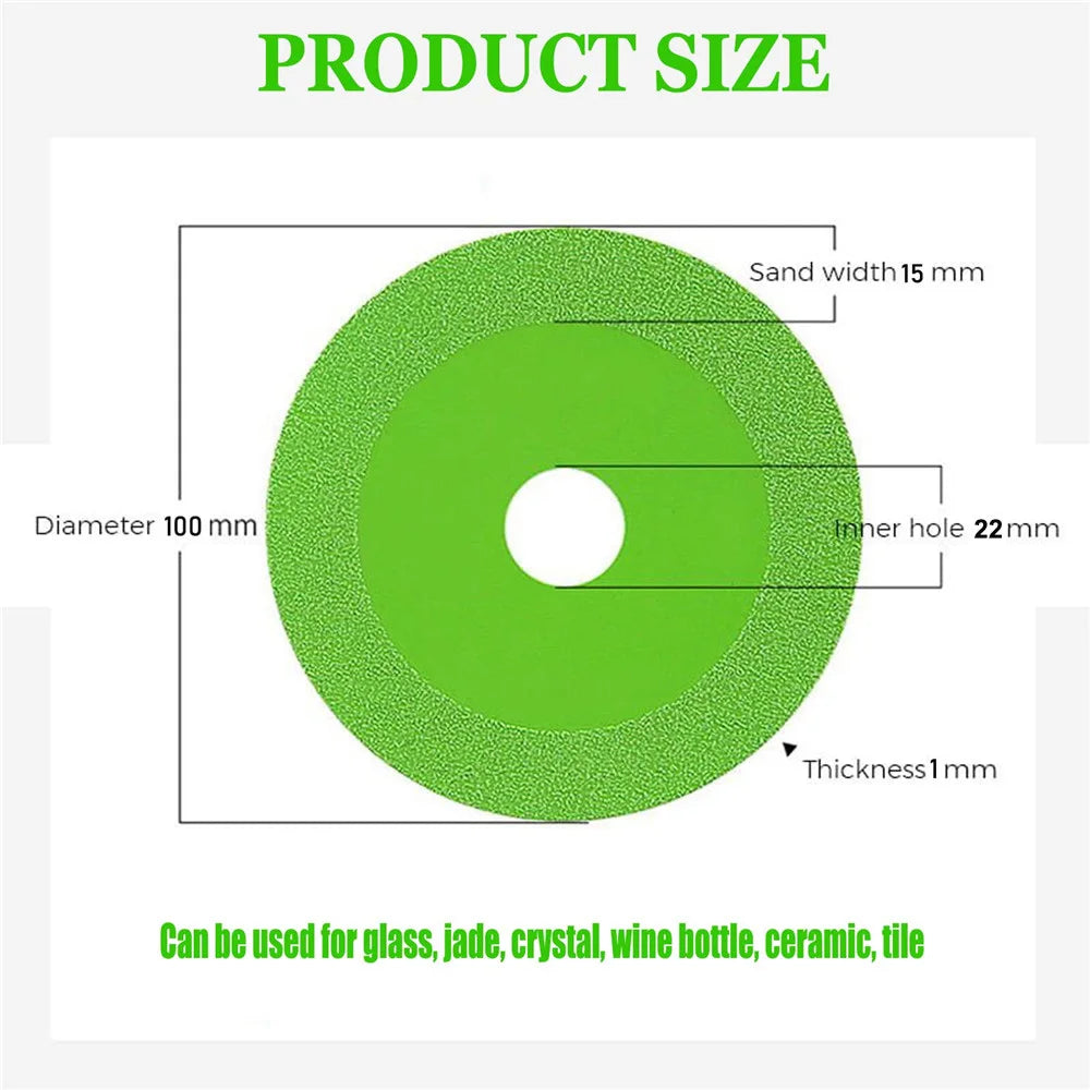22mm Inner hole Glass Cutting Disc Diamond Marble Saw Blade Ceramic Tile Jade Special Polishing Cutting Blade Sharp Brazing Oasis Select
