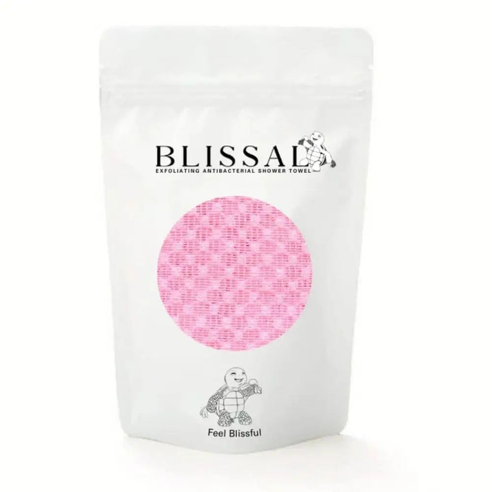 Exfoliating Shower Towel – Extra Long Body Scrubber | Men & Women Exfoliating Body Scrubber Oasis Select Pink