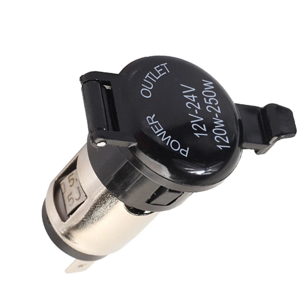12V-24V Waterproof Cigarette Lighter Female Socket 10A – Car & Moto Car Power Socket Oasis Select