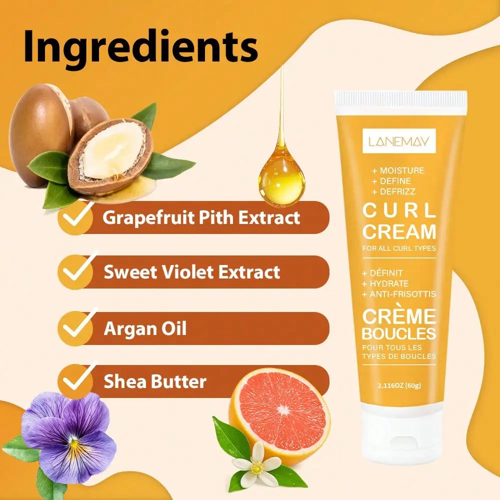 Curl Cream Leave-In Treatment – Defines & Moisturizes All Curls Curl Defining Cream Oasis Select