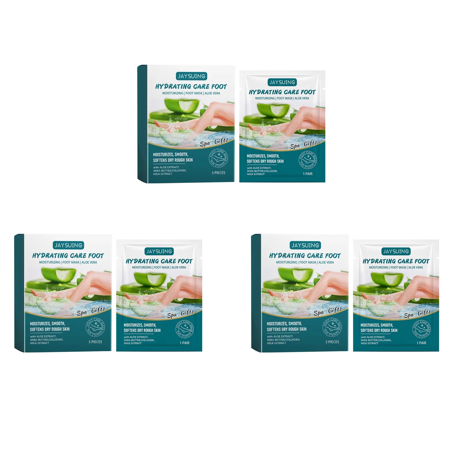 Aloe Vera Exfoliating Foot Mask – Dead Skin & Callus Remover Exfoliating Foot Mask Oasis Select 15pcs