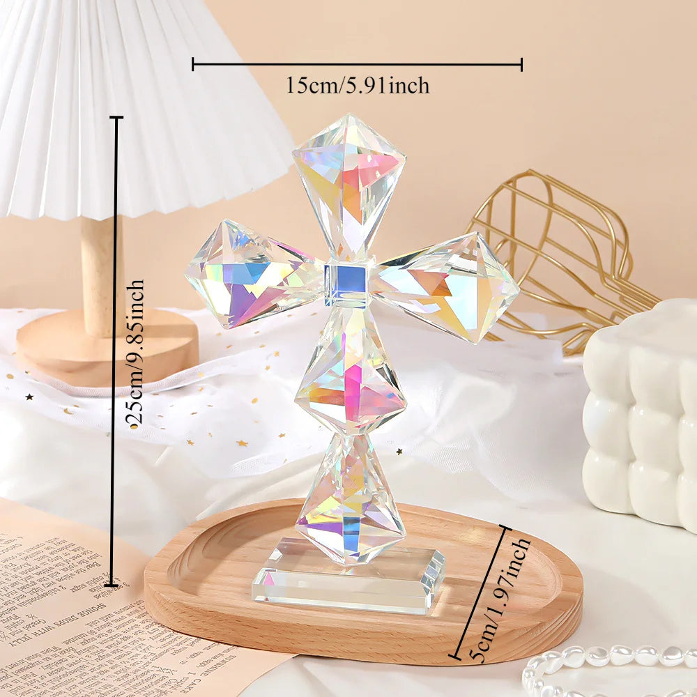European Crystal Crafts, Creative Furniture, High-quality Colorful Cross Glass, Hotel Living Room Decorations Oasis Select C