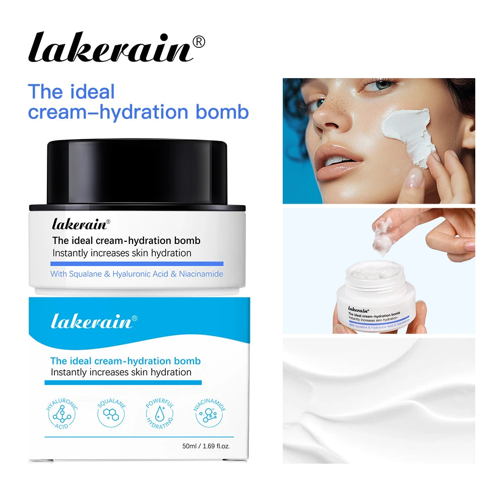 Lakerain Hydration Bomb Face Cream – All Skin Types, 100ml Facial Moisturizer Cream Oasis Select