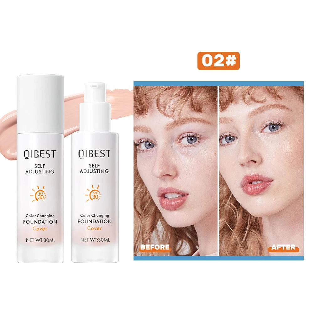 QIBEST Color Changing Foundation SPF 30+ | Hydrating Long Wear