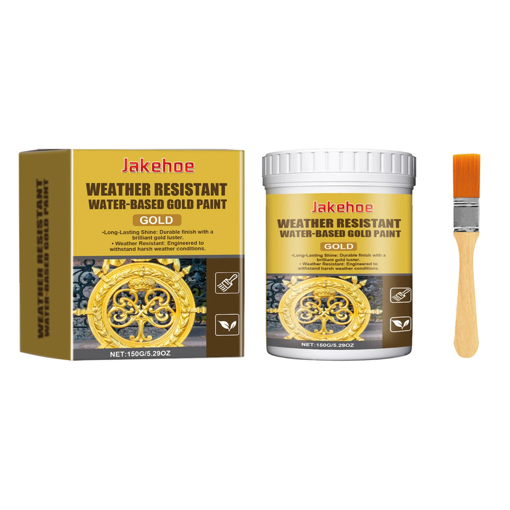 Outdoor Metallic Gold Paint | Weather-Resistant Water-Based
