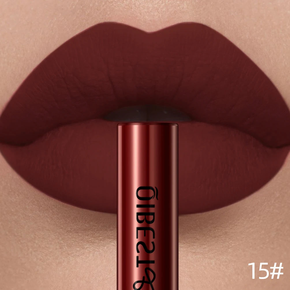 QIBEST Matte Liquid Lipstick – Long-Lasting Velvet Lip Gloss
