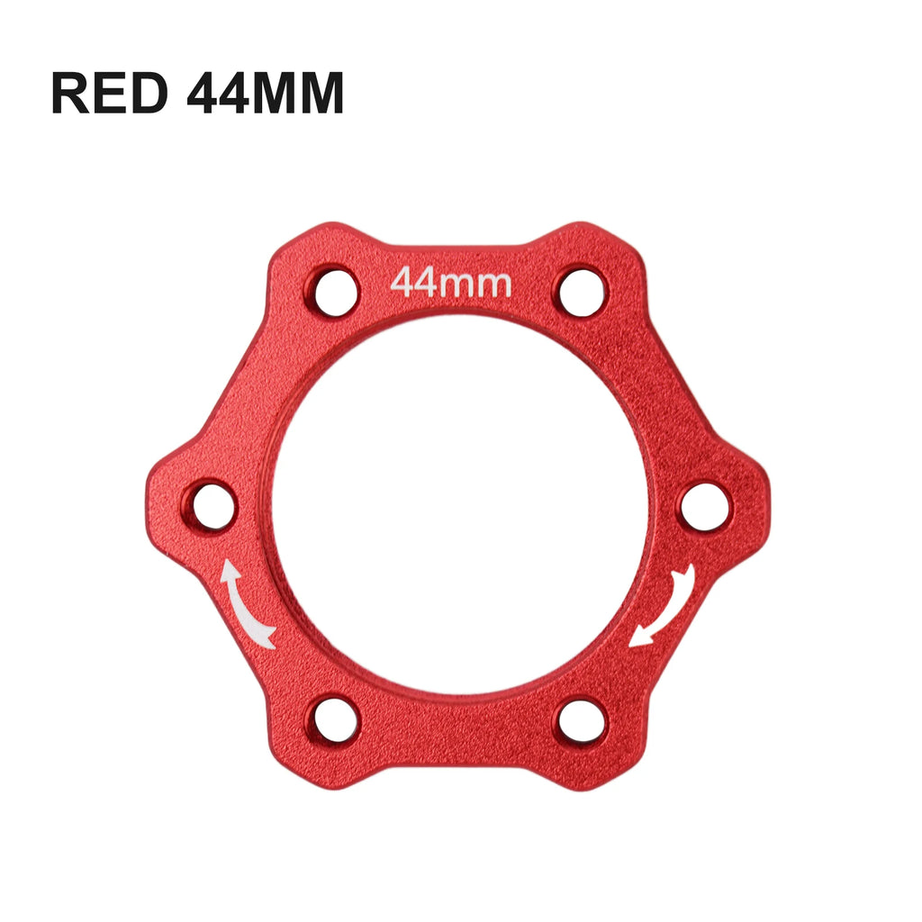 Bike Bicycle Flange Adapter Cycling Rotary 44mm Base Brake Parts Rotors Screw Supplies Threaded Aluminum Alloy Oasis Select Red