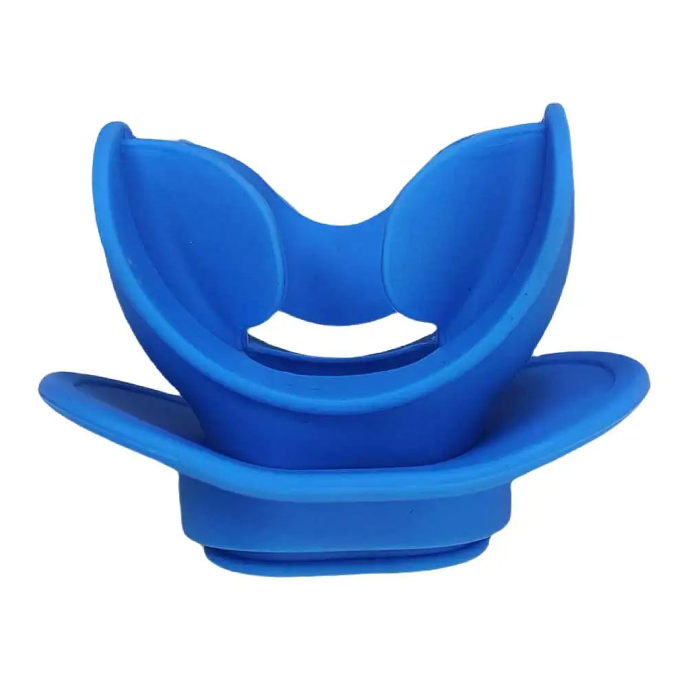 Silicone Diving Regulator Comfort S Bite Mouthpiece with Lip Shield Snorkels Scuba Diving Soft Regulators Bite Replacement Oasis Select Blue