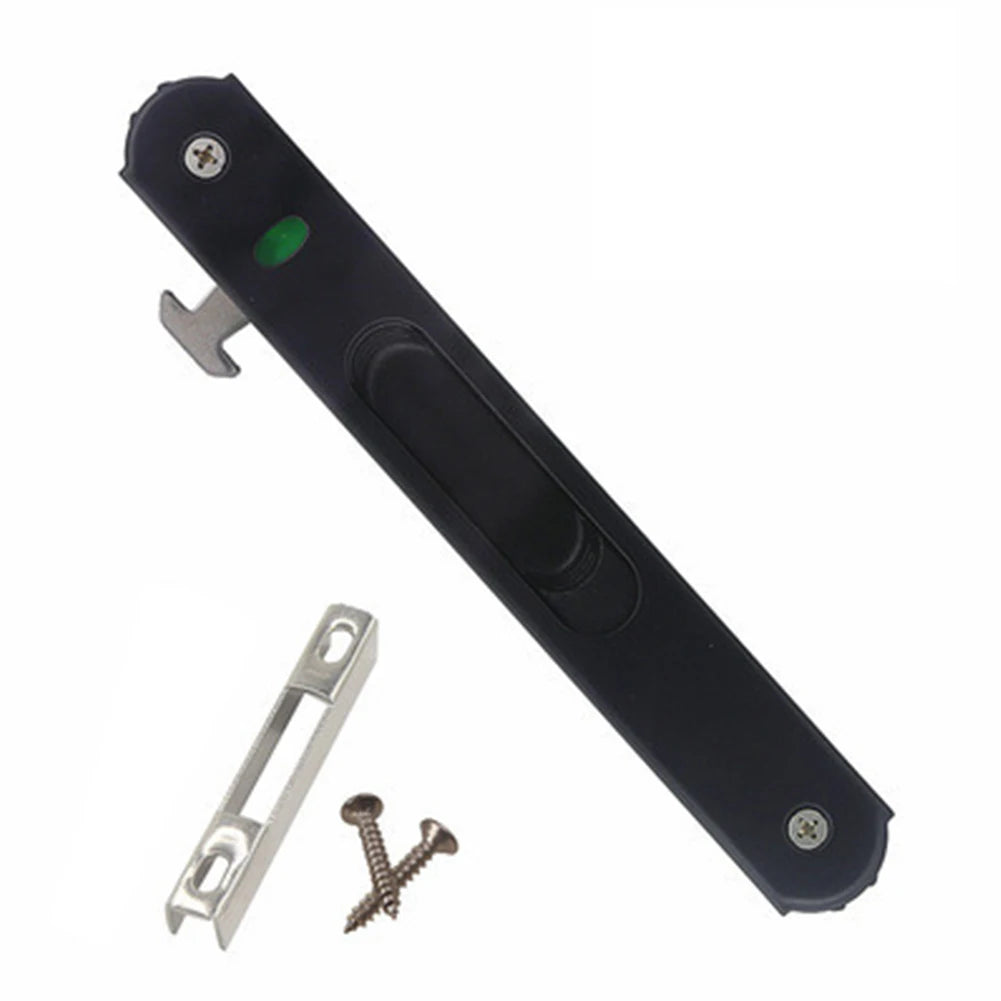 Zinc Alloy Invisible Sliding Door Lock – 90° Hook Window Latch Sliding Door Lock Oasis Select Black