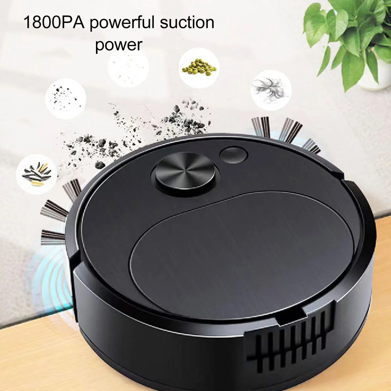 GUOHE 3-in-1 Robot Vacuum – Auto Sweep, Mop & Low Noise