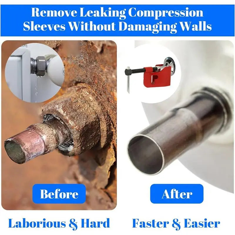 LIKE WISH Compression Ring Puller Tool Remove Ferrule,Ferrule Puller For 1/2In Copper Water Compression Sleeve 1/2In Copper Tubi Oasis Select