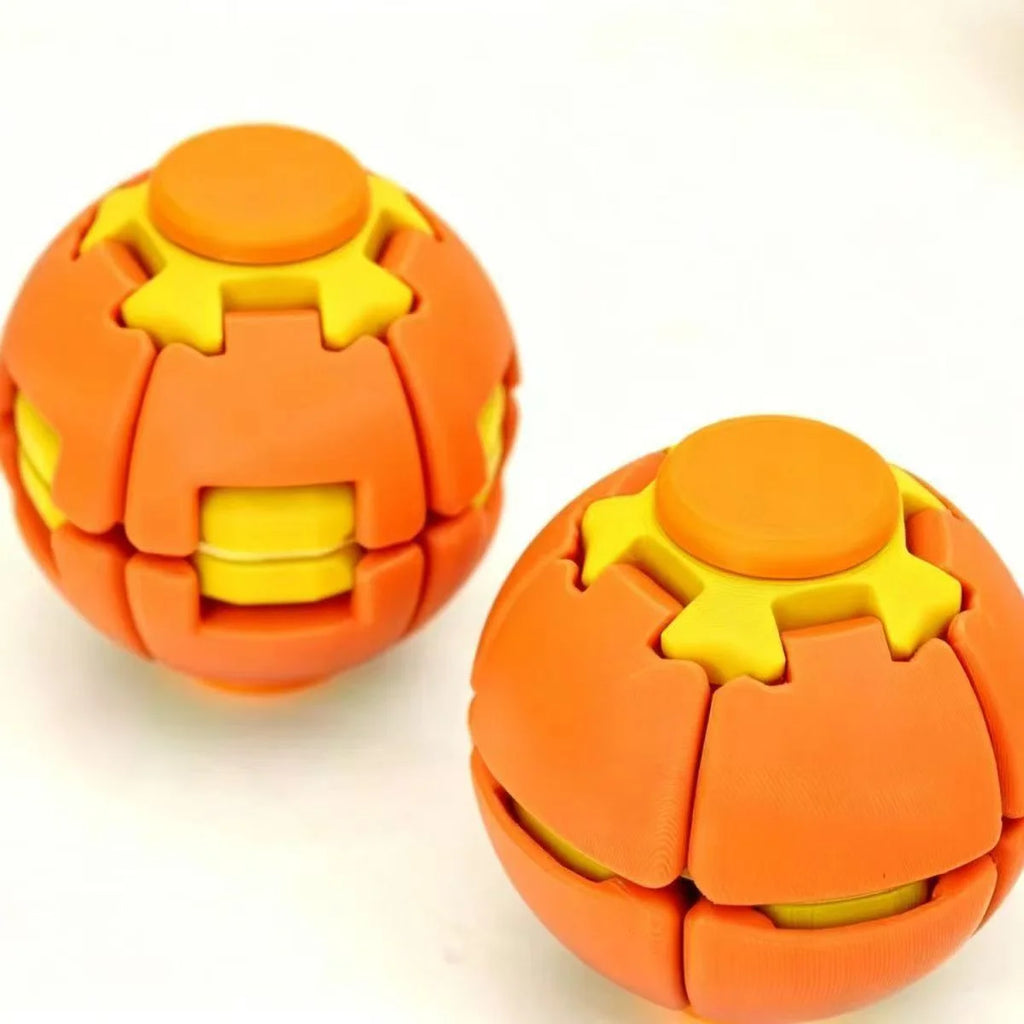 3D Gear Ball Fidget Toy Spiral Stress Relief Sensory Toy For Kids Adults Christmas Birthday Party Gifts Anxiety Relief Toys Oasis Select 1 pcs orange yellow