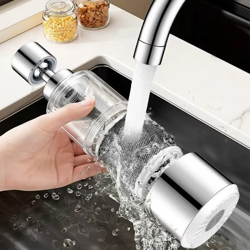 2-Mode Kitchen Faucet Filter & Anti-Splash Nozzle Extender