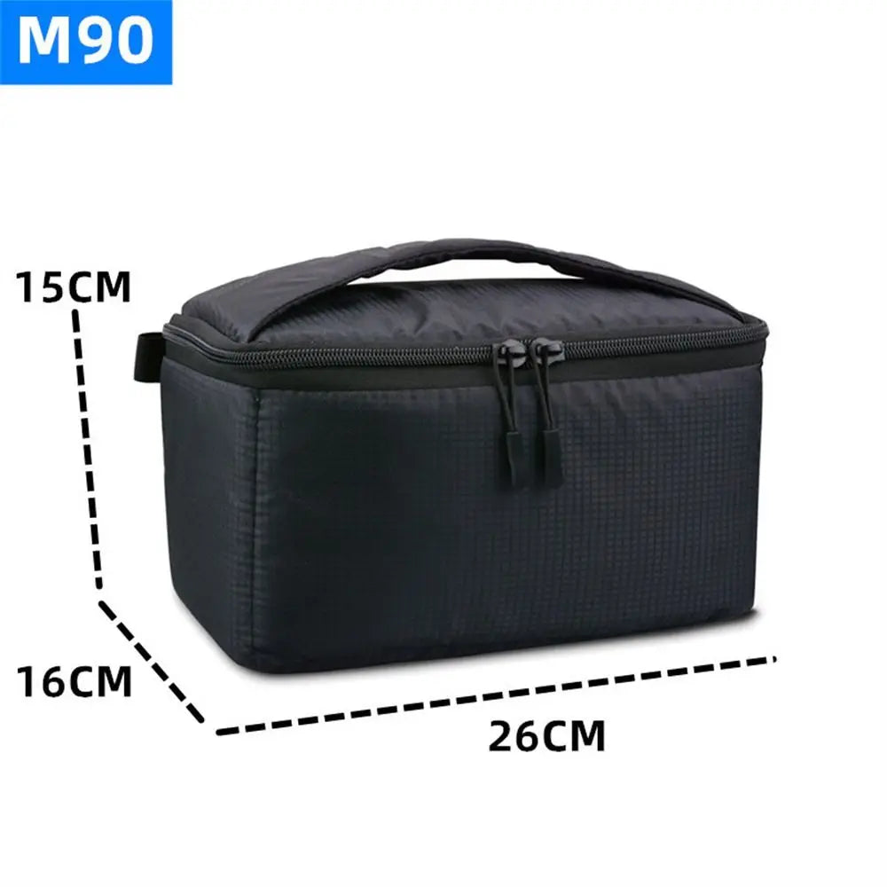 Waterproof DSLR Camera Inserts Bag Portable Inner Partition Padded Protector Bag Super Thick Drop-Proof Liner Inserts Handbag Oasis Select --M90