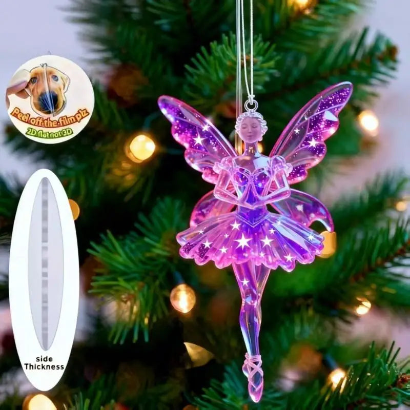Sparkling Ballerina Acrylic Pendant | Car & Christmas Ornament