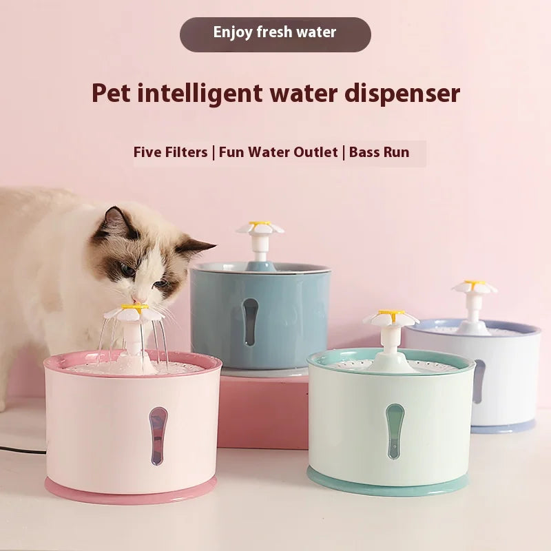 Pet Smart Water Dispenser, Automatic Circulation of Fresh Water, Cat Low-frequency Water Feeder, Water Bowl Combination Oasis Select