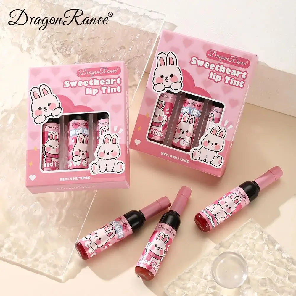 Dragon Ranee Wine Bottle Lip Gloss Set – Long-Lasting Lip Tint