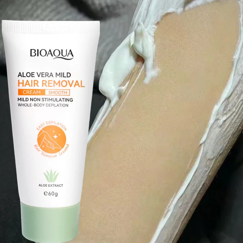 Aloe Hair Removal Cream for Men & Women – 60g Depilatory