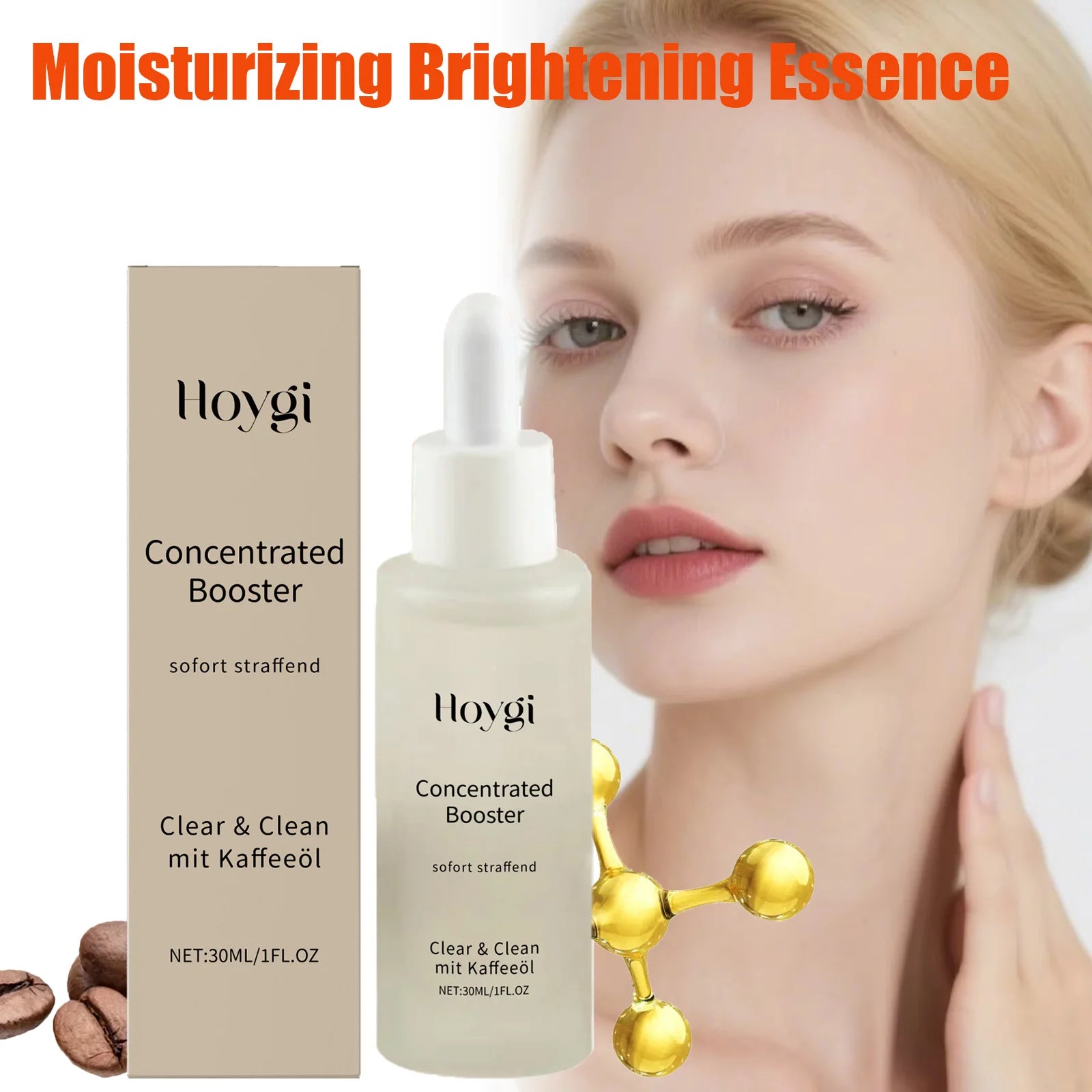 Hoygi Brightening Face Serum – Coffee Oil & Hydrating 30ml Brightening Face Serum Oasis Select