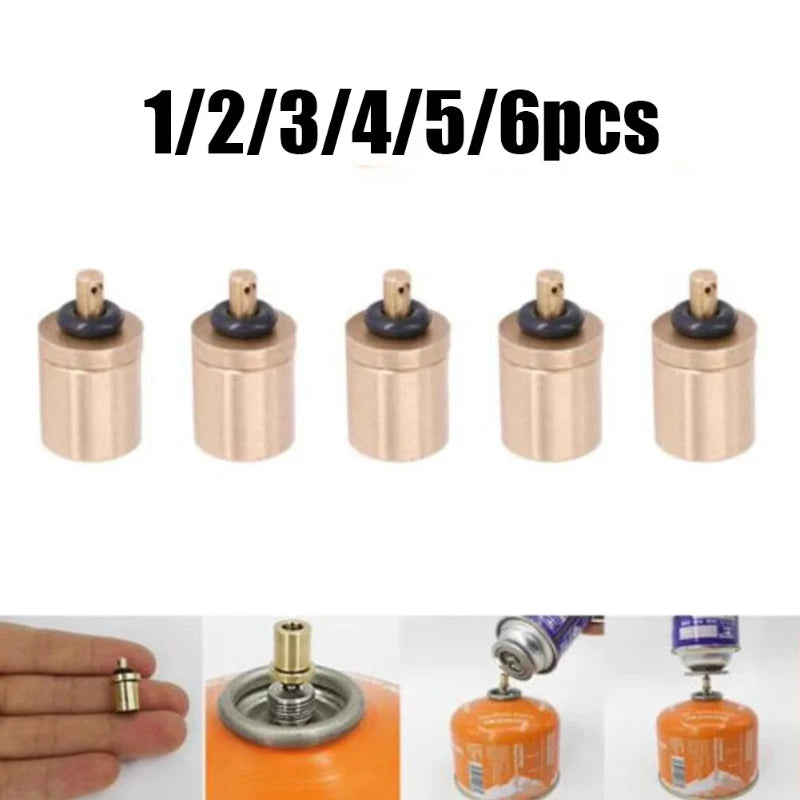 1/6pcs Camping Outdoor Stove Gas Tank Stove Accessories Refill Adapter Gas Burn-Er Accessories Stove Adapter Gas Converter Head Oasis Select