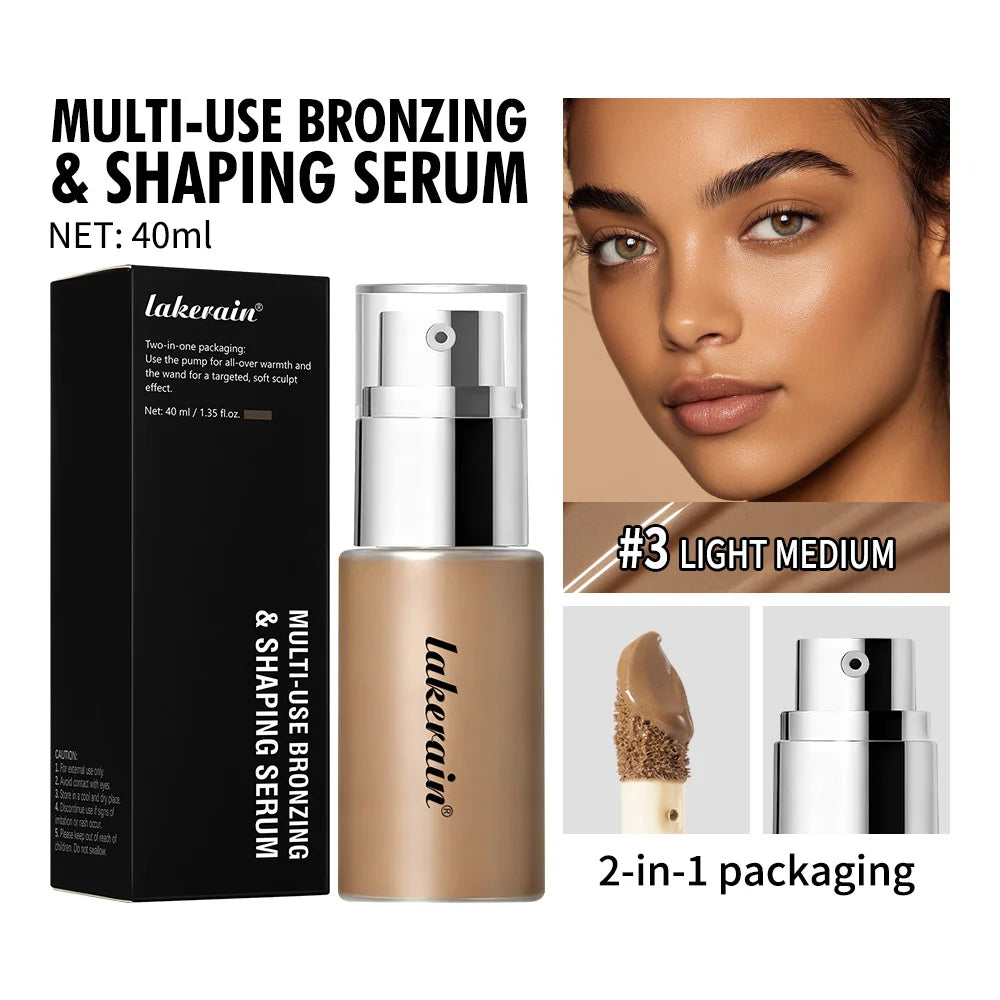 ibcccndc Liquid Foundation – Concealer, Bronzer & Brightening Liquid Foundation Oasis Select 3Light Medium