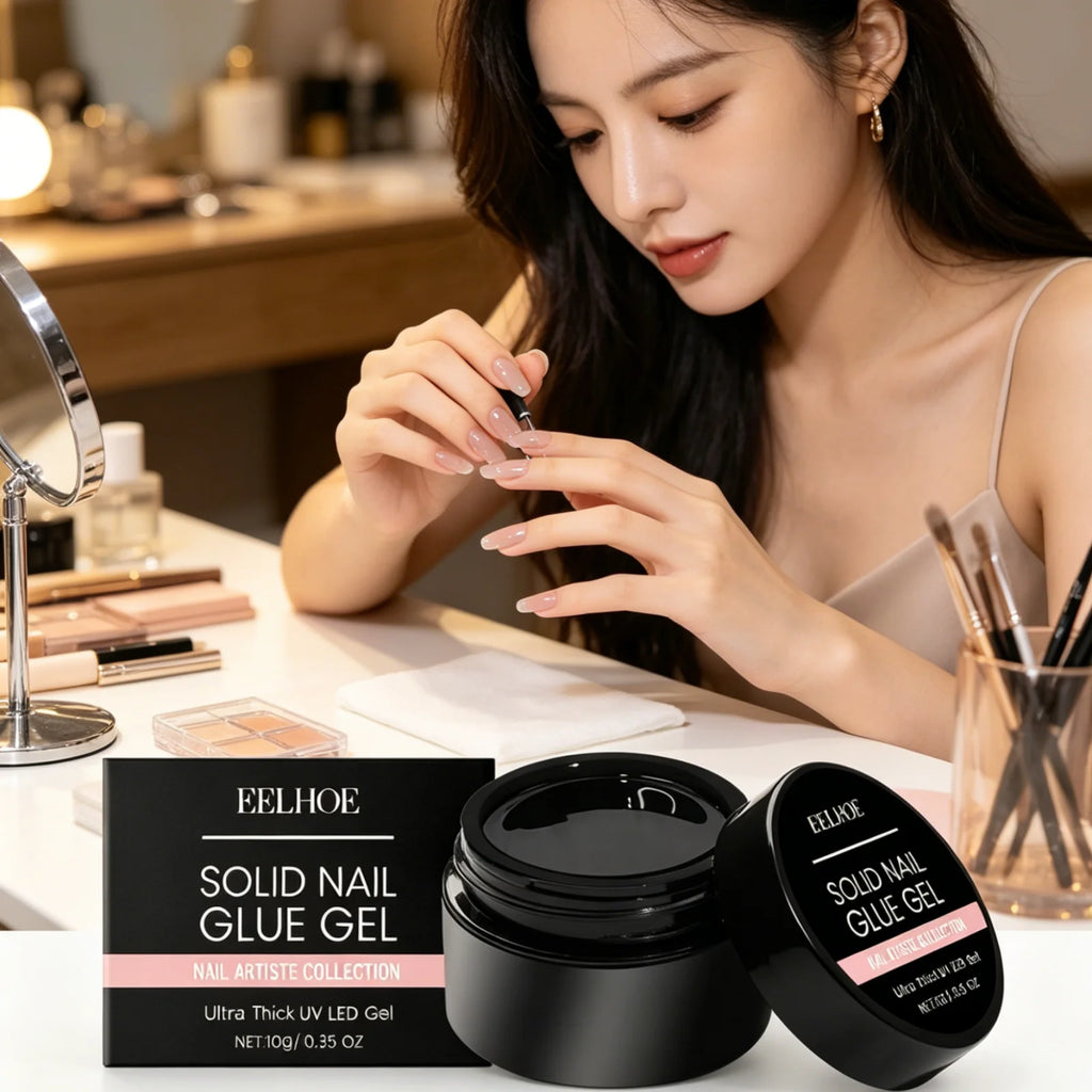 EELHOE Solid Nail Glue Gel – Strong Adhesion & Quick Drying Nail Glue Gel Oasis Select