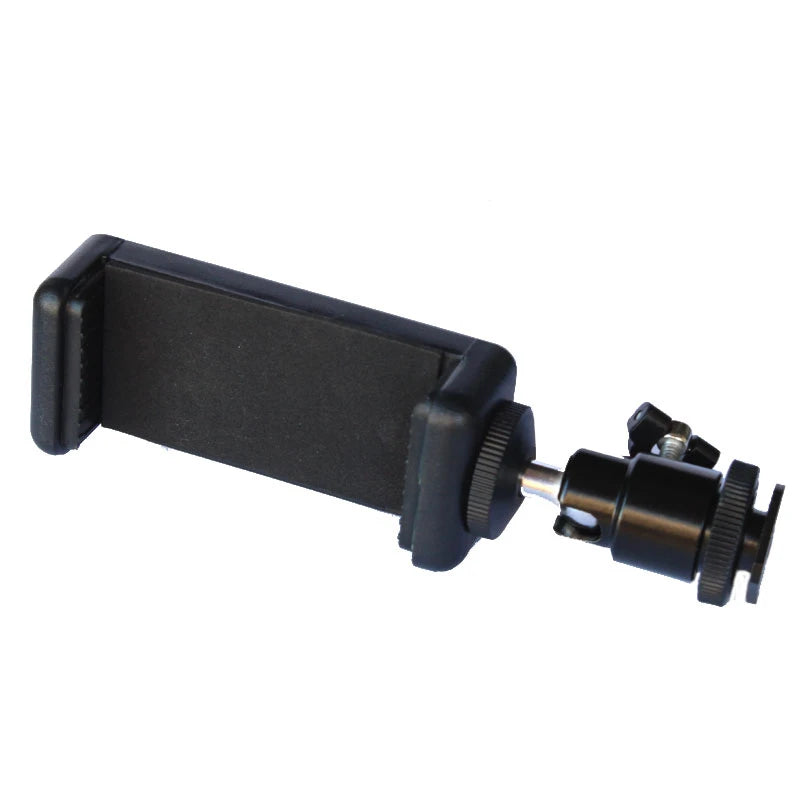 Universal Hot Shoe Phone Clip Holder – 1/4" Screw DSLR Mount