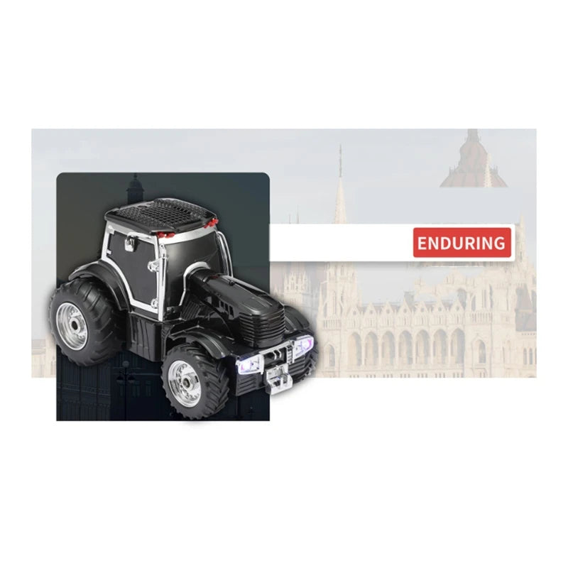 WISH WS-560 Tractor Wireless Bluetooth Speaker -LED Light Support TF Card FM Radio Stereo Music Player Bluetooth Speaker Oasis Select